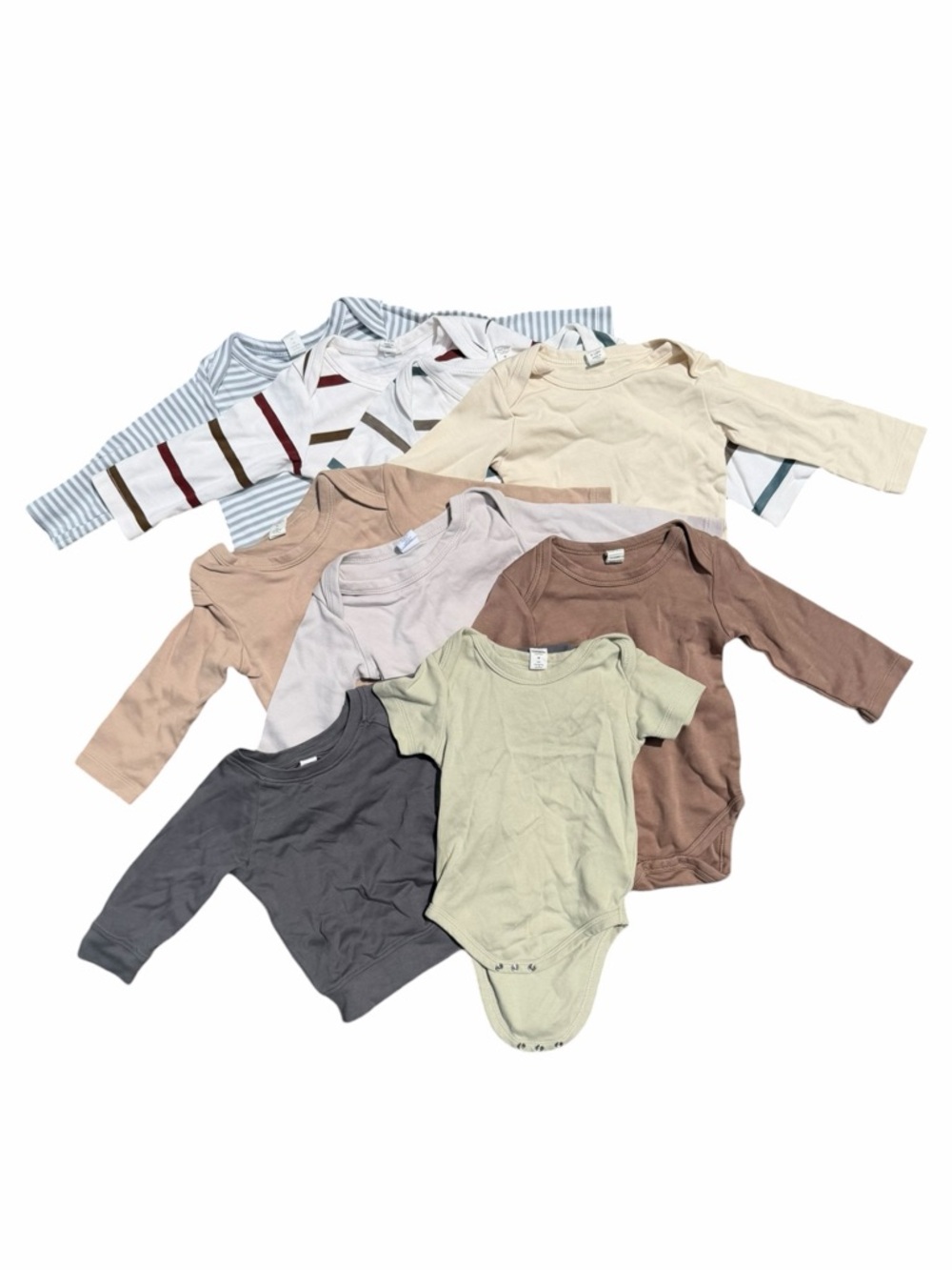 Colored Organics Baby Onesie Bundle Neutral 6-12M Organic Cotton Set of 9
